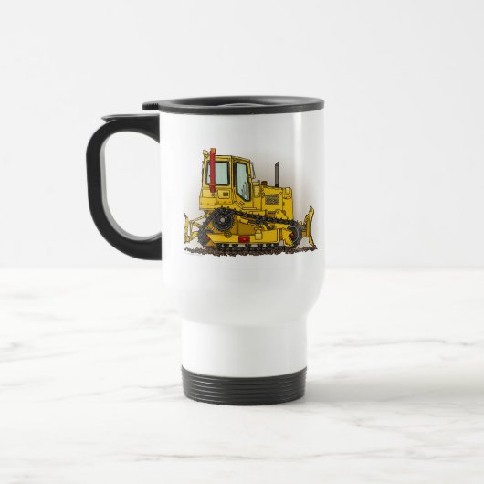 Big Bulldozer Dozer Travel Mug Reisbeker (Links)