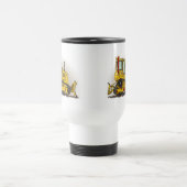Big Bulldozer Dozer Travel Mug Reisbeker (Center)