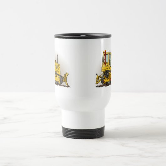 Big Bulldozer Dozer Travel Mug Reisbeker (Center)