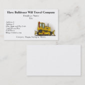 Big Bulldozer Dozer Visitekaartjes (Voorkant / Achterkant)