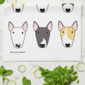 Big Bully (9 hondenontwerp) Thea Towel Doordwervel Theedoek (Gevouwen)
