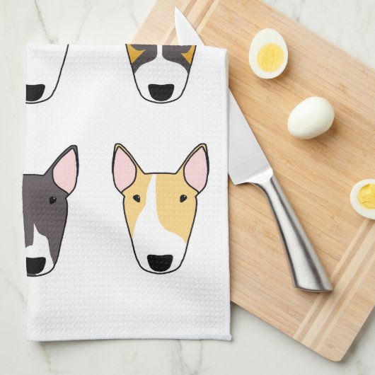 Big Bully (9 hondenontwerp) Thea Towel Doordwervel Theedoek (Quarter Fold)