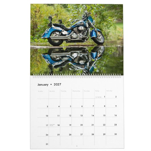 Big Bully Motorcycle Calendar Kalender (Jan 2027)