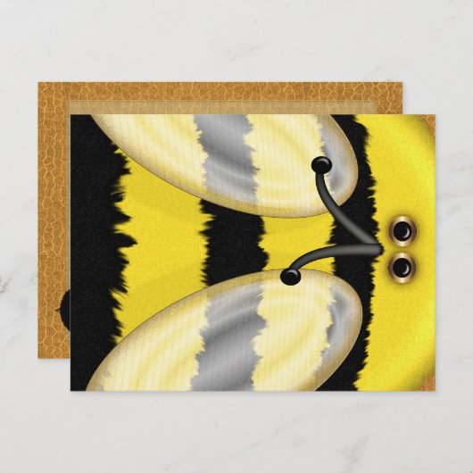 Big Bumble Bee Briefkaart (Voorkant / Achterkant)