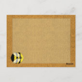 Big Bumble Bee Briefkaart (Achterkant)