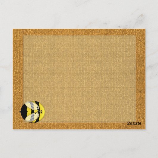 Big Bumble Bee Briefkaart (Achterkant)