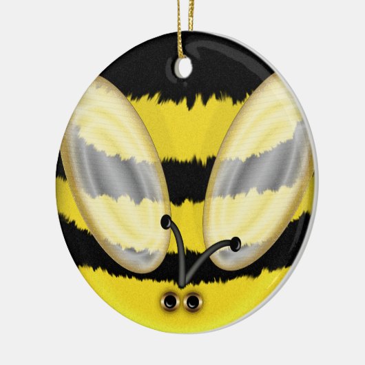 Big Bumble Bee Keramisch Ornament (Links)