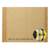 Big Bumble Bee Large Custom Notitieblok (Voorkant)