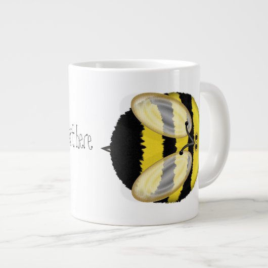 Big Bumble Bee Personalized Jumbo Mok (Voorkant rechts)
