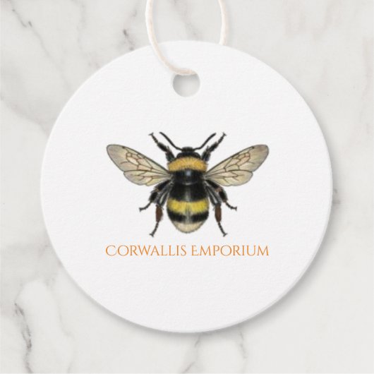Big Bumble Bee Retail Bedankjes Labels (Voorkant)