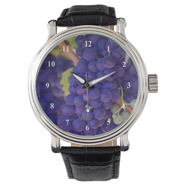 Big Bunch van Juicy Paarse druiven Horloge (Voorkant)