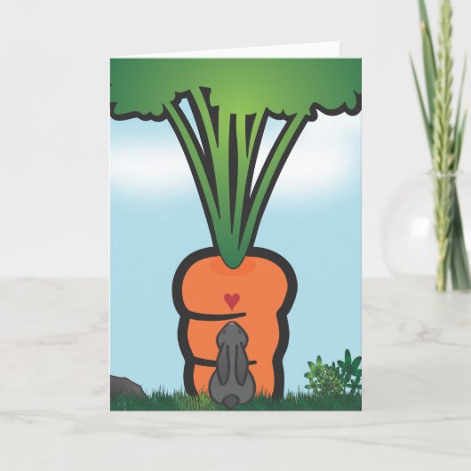Big Bunneh Carrot Kaart (Voorkant)