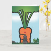 Big Bunneh Carrot Kaart (Gele Bloem)