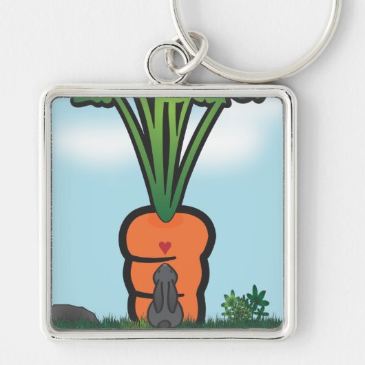 Big Bunneh Carrot Sleutelhanger (Voorkant)