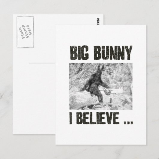 Big Bunny Briefkaart (Voorkant / Achterkant)