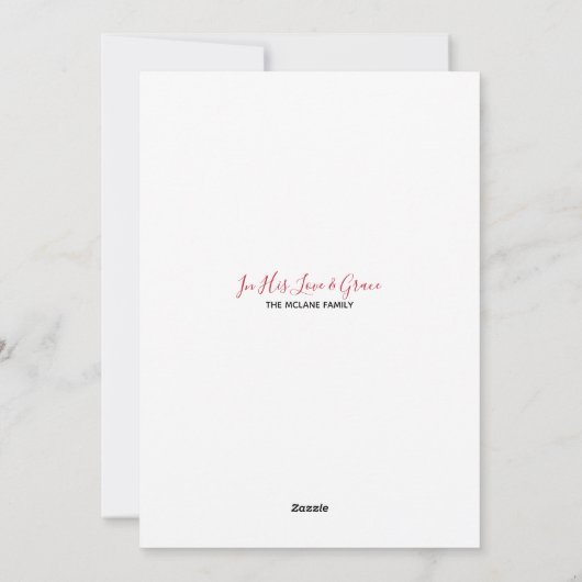 Big Bunny Feestdagenkaart (Achterkant)