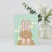 Big Bunny Holiday Briefkaart (Staand voorkant)