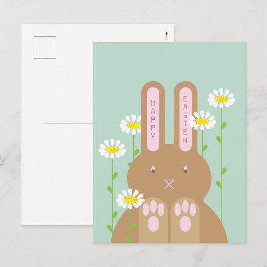 Big Bunny Holiday Briefkaart (Voorkant / Achterkant)