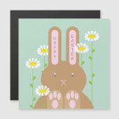 Big Bunny Magnetic Holiday Card (Voorkant / Achterkant)