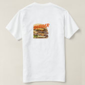 Big Burger Art – Juicy Cheeseburger Illustration  T-shirt (Design achterkant)