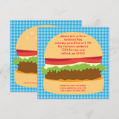 Big Burger BBQ Uitnodiging (Voorkant / Achterkant)