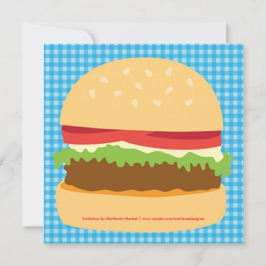 Big Burger BBQ Uitnodiging (Achterkant)