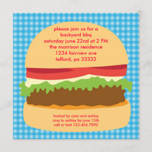 Big Burger BBQ Uitnodiging