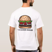 big burger business food t-shirt (Achterkant)
