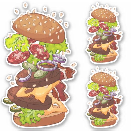 Big Burger Sticker (Voorkant)