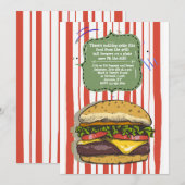 Big Burger Uitnodiging (Voorkant / Achterkant)