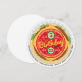 Big Burger verjaardagsuitnodiging Kaart (Voorkant / Achterkant)