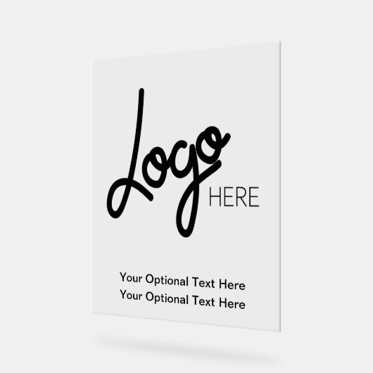 Big Business Logo Professioneel Modern Acryl Teken Acryl Bord (Hoek)