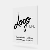 Big Business Logo Professioneel Modern Acryl Teken Bord (Hoek)