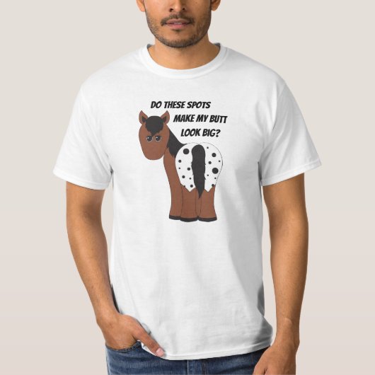 Big Butt Appy Blanket Appaloosa Horse T-shirt (Voorkant)