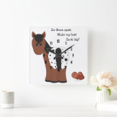 Big Butt Appy-wandklok Vierkante Klok (Huis)