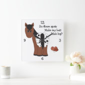 Big Butt Appy-wandklok Vierkante Klok (Huis)