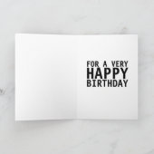 BIG BUTT MEISJE VERJAARDAG KAART (Binnen)