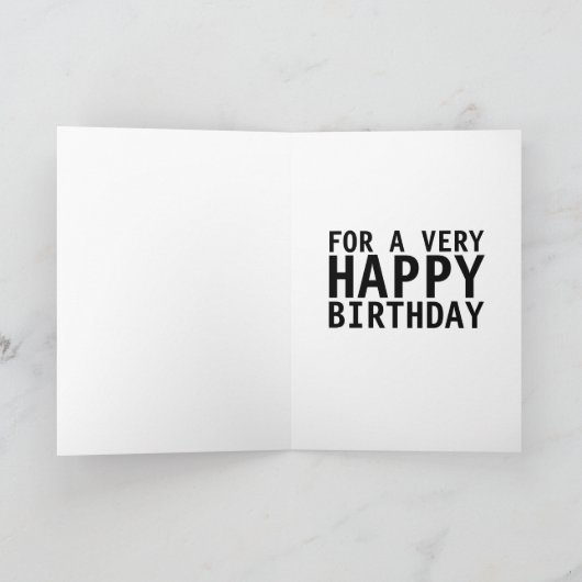 BIG BUTT MEISJE VERJAARDAG KAART (Binnen)