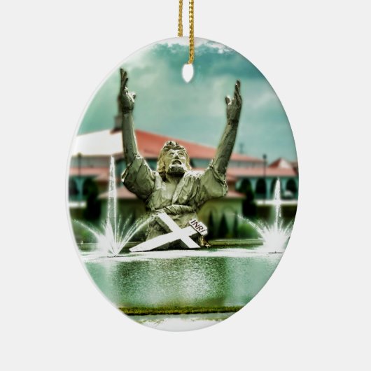 Big Butter Jesus raakt Jezus aan Keramisch Ornament (Rechts)