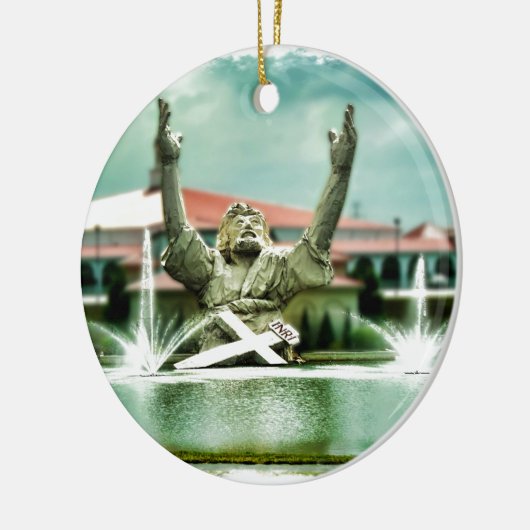 Big Butter Jesus raakt Jezus aan Keramisch Ornament (Links)