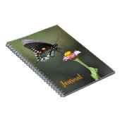 Big  Butterfly and Flower Journal Persoonlijk Notitieboek (Rechterzijde)