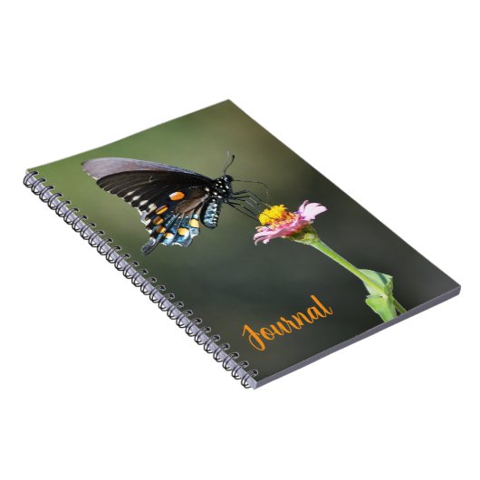 Big Butterfly and Flower Journal Persoonlijk Notitieboek (Rechterzijde)