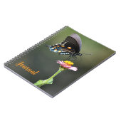 Big  Butterfly and Flower Journal Persoonlijk Notitieboek (Linkerzijde)