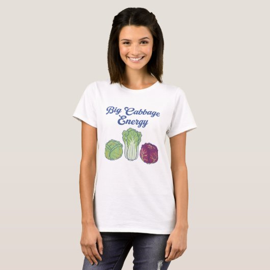 Big Cabbage Energy  T-shirt (Voorkant volledig)