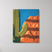 Big Cactus Canvas Afdruk (Voorkant)