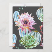 Big Cactus Pattern Magnetische Uitnodiging (Voorkant)