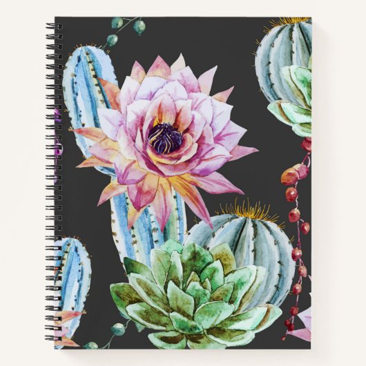 Big Cactus Pattern Notitieboek (Voorkant)