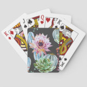 Big Cactus Pattern Pokerkaarten (Achterkant)