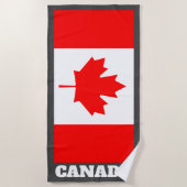 Big Canadian maple leaf vlag of Canada custom Strandlaken (Voorkant)