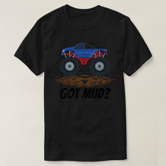 Big Car Lovers Great Monster Truck heeft Mud Crush T-shirt (Design voorkant)